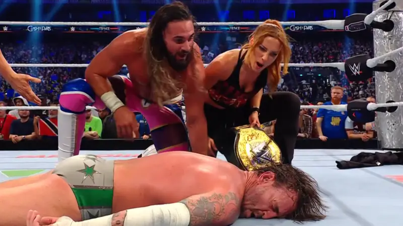 Becky Lynch Joins The Vision, Helps Her Husband Seth Rollins Retain Title, AJ Lee Return Speculated