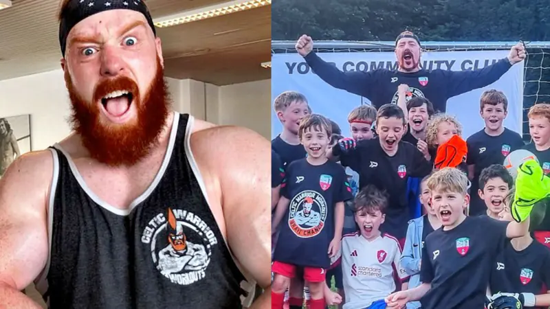 Sheamus Surprises Dublin Soccer Team 